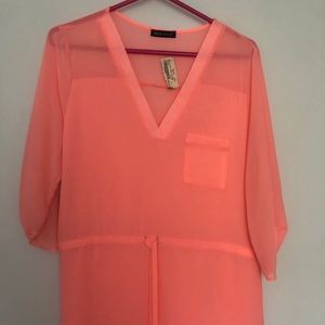 Brand New Neon Coral Dress